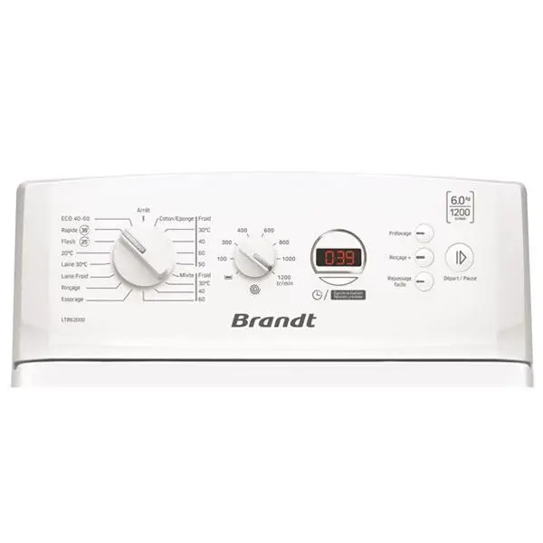 BRANDT Lave-linge top LTB62000 - site Surplus Habitat