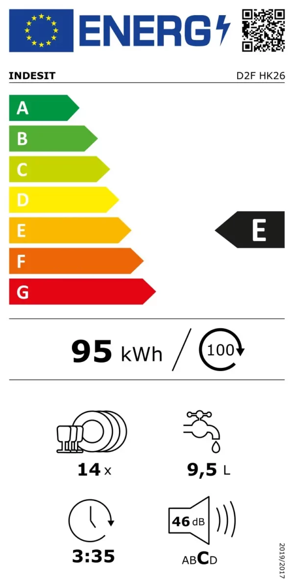 LAVE VAISELLE POSE LIBRE INDESIT D2FHK26 – Image 2