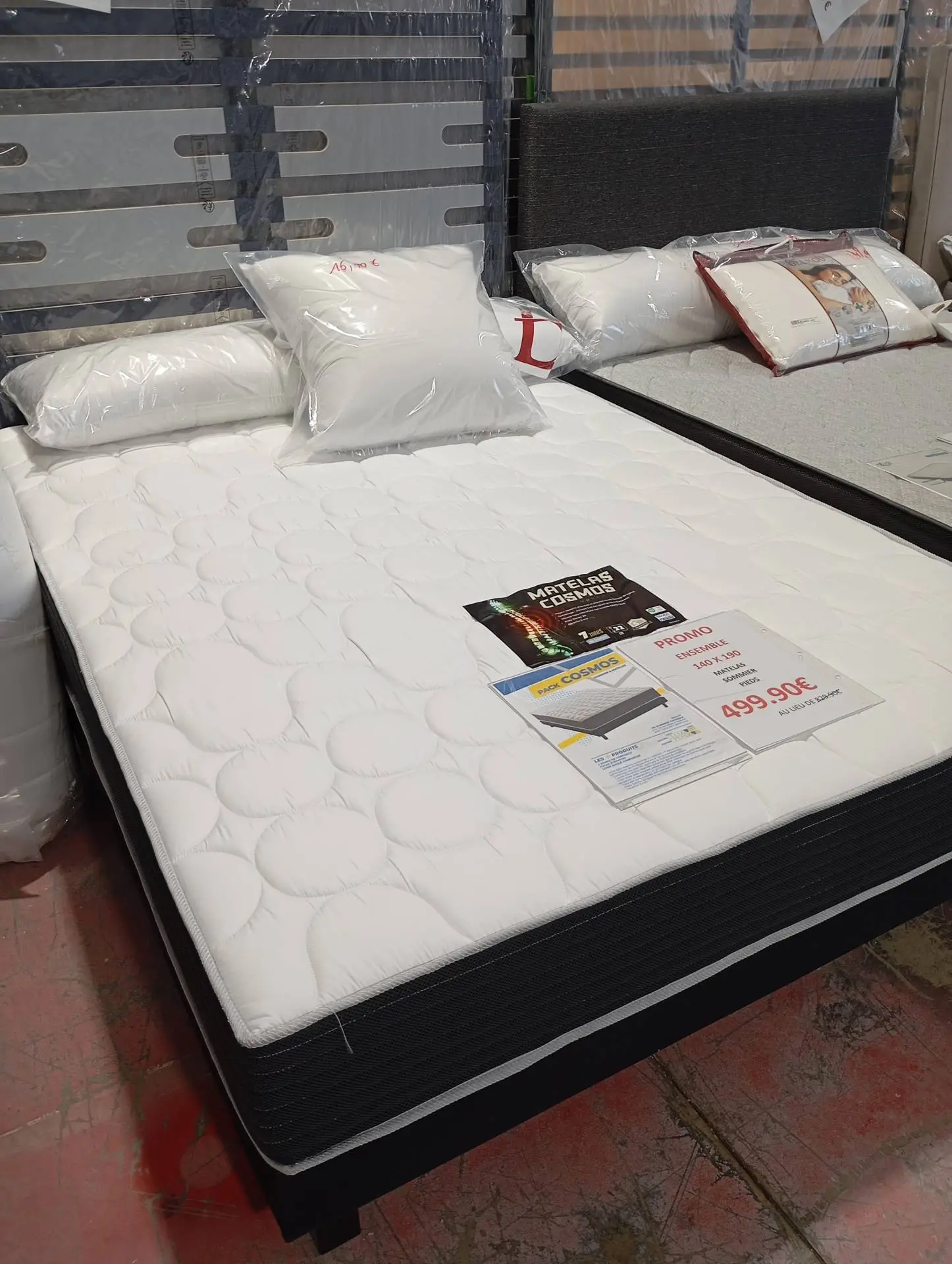 NOUVEAUTE ENSEMBLE SOMMIER+MATELAS 140X190 - site Surplus Habitat 34